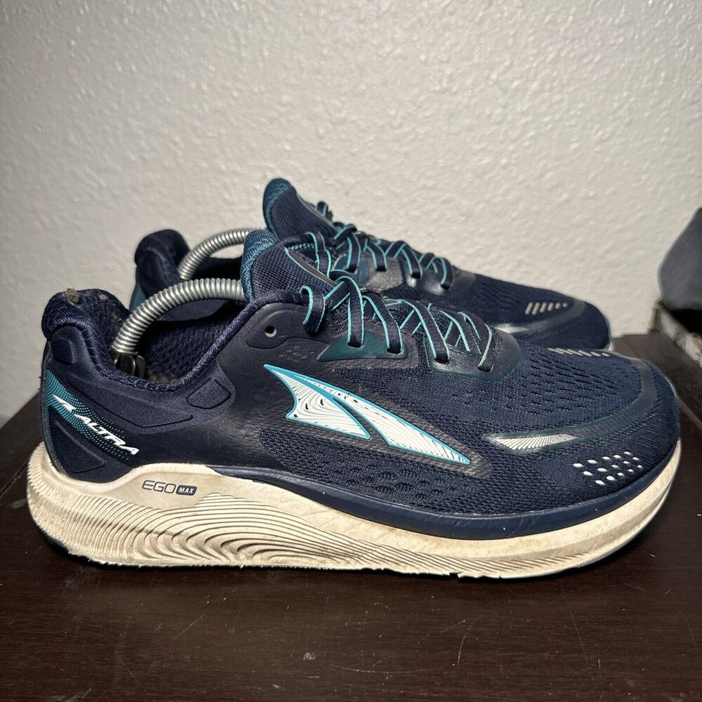 Altra Paradigm 6 Men's Size 8.5 Navy Blue Ego Max Guide Rail Road Running Shoes